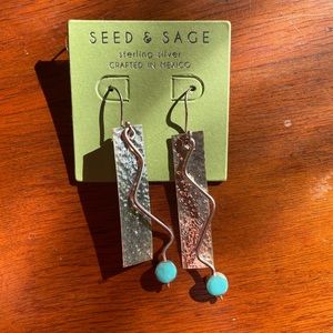 NWT reversible sterling silver earrings